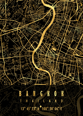 Bangkok Map Thailand