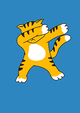 Dabbing Cat Funny Animal