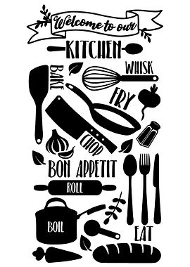 Kitchen tools food quotes