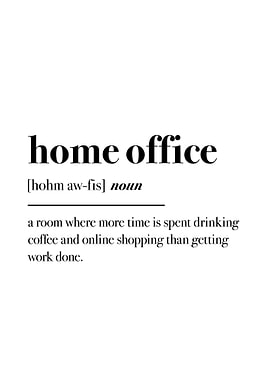 Home Office Text Art