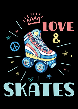 Roller Skating Skater Girl