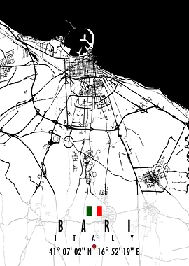 Bari Map Italy