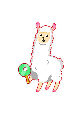 Table tennis Llama