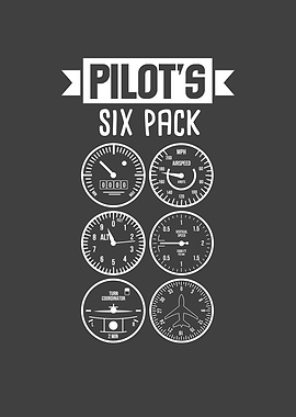 Pilots Six Pack Funny