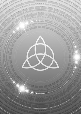 Gray Geometric Glyph Sign