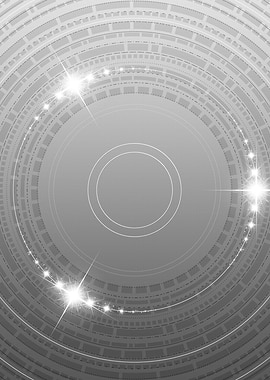 Grey Sacred Geometry Glyph