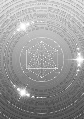 Gray Glyph Mandala Rune