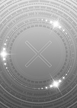 Gray Sacred Geometry Glyph