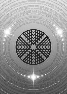 Gray Glyph Mandala Rune