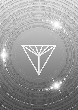 Gray Sacred Geometry Glyph