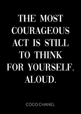 Coco Chanel Quote Yourself