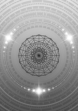 Gray Sacred Geometry Glyph