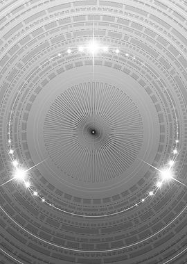 Gray Sacred Geometry Glyph