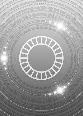 Gray Glyph Mandala Rune