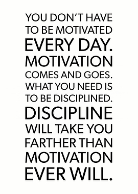 Discipline vs Motivatoin