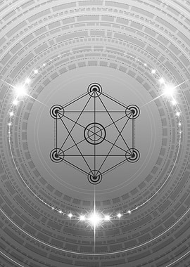 Gray Glyph Mandala Rune