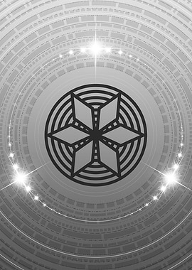 Black and White Glyph Rune