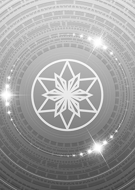 Black and White Glyph Rune