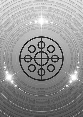 Gray Glyph Mandala Rune