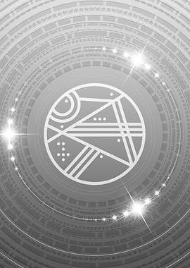 Black and White Glyph Rune