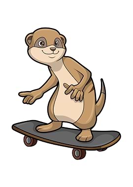 Meerkat Skater Skateboard