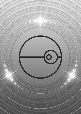 Gray Geometric Glyph Sign