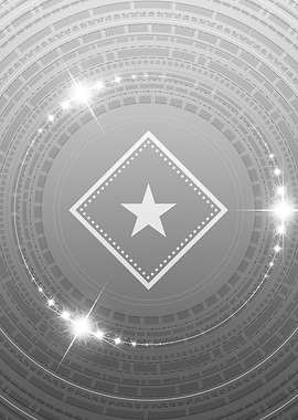 Grey Sacred Geometry Glyph