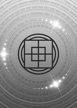 Gray Glyph Mandala Rune