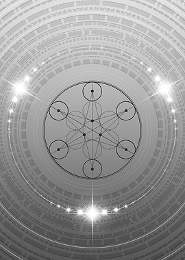 Gray Glyph Mandala Rune