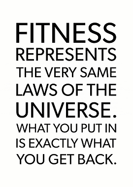 Fitness Universal Laws