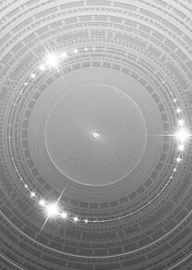 Gray Sacred Geometry Glyph