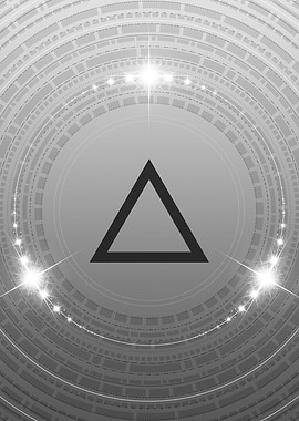 Gray Sacred Geometry Glyph