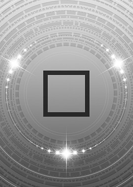 Grey Sacred Geometry Glyph