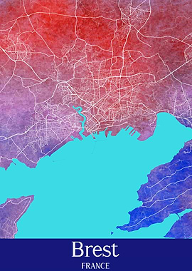 Brest France City Map