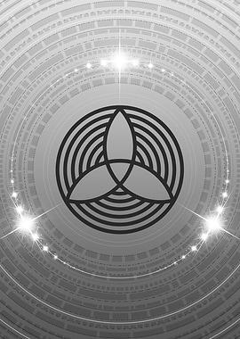 Gray Sacred Geometry Glyph