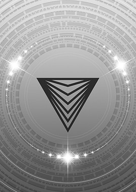 Grey Sacred Geometry Glyph