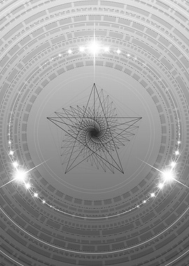 Gray Glyph Mandala Rune