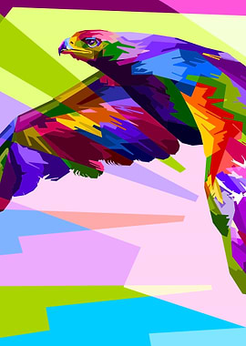 Vertical Abstract Eagle