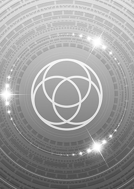 Gray Sacred Geometry Glyph