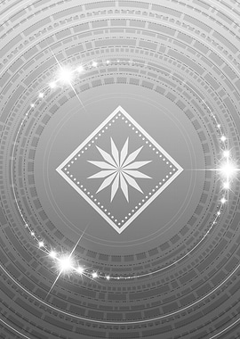 Gray Geometric Glyph Sign