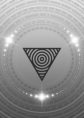 Grey Sacred Geometry Glyph