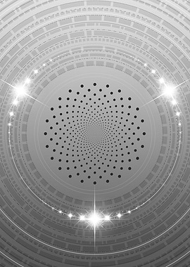 Grey Geometric Glyph Rune