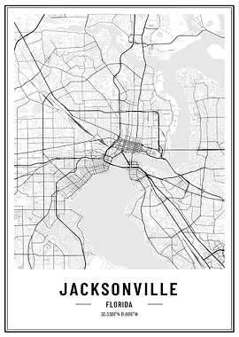 Jacksonville USA map