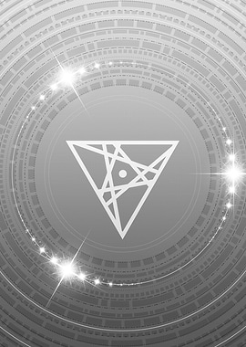 Grey Sacred Geometry Glyph