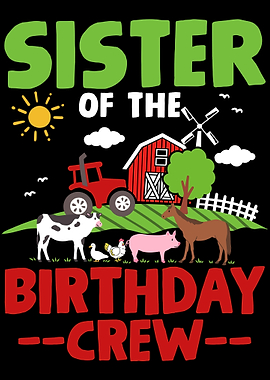 Sister Farm Animals Tracto