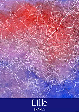 Lille France City Map
