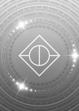 Gray Glyph Mandala Rune