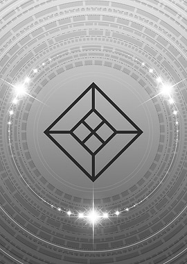 Gray Glyph Mandala Rune