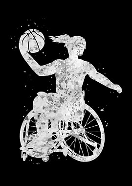Wheelchair Basketball girl