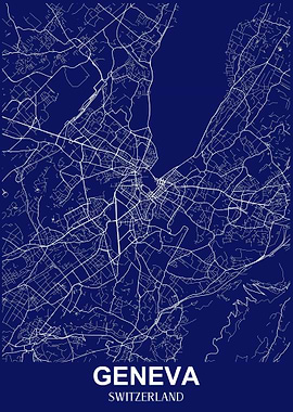 Geneva Map Switzerland